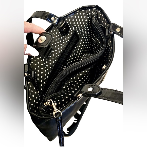 Lulu Guinness Black Nylon with Dog Motif - Picture 13 of 17